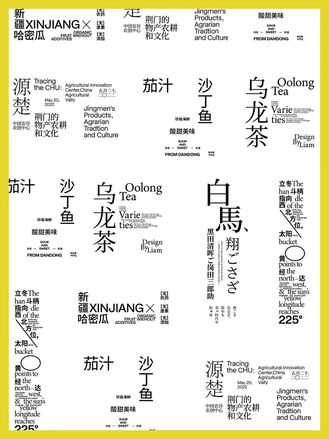 平面设计中的多种文字组排版26-花瓣网