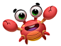 Crab characterdesign casualgame high bubble bubblewords free illustration crab game app