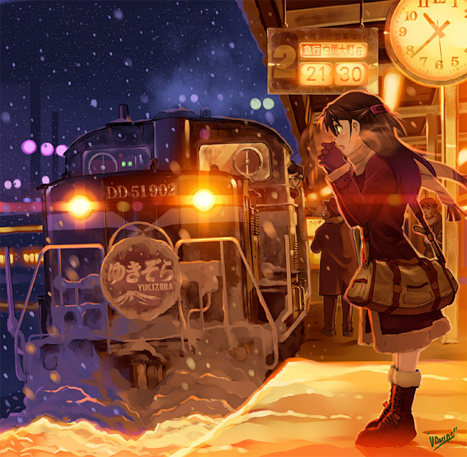「夜汽車」/「バーニア600」のイラスト...