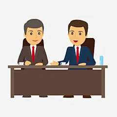 职场人员免抠素材_新图网 https://ixintu.com 上班族 卡通 手绘 职场 面试