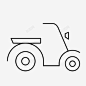 轻便摩托车摩托车交通工具图标 页面网页 平面电商 创意素材