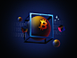Earn X3 in BTC digital illustration creative design scifi raster photoshop crypto wallet cryptocurrency science space blockchain illustration oblik studio oblik nexo crypto earn btc bitcoin science fiction sci-fi