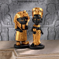 埃及王国小统治者雕像两件套