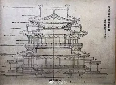 #文创新闻# 江西省南昌滕王阁废兴达29次之多，现在的新阁于上世纪90年代重建。
睹新阁，思故人，它让人想起中国杰出的建筑大师梁思成。上世纪40年代，中国营造学社主持人梁思成偕其助手莫宗江，考察南方古建筑路过江西，他们为重建滕王阁绘制了8幅平、立、剖面及渲染图。
当时，梁思成是据“天籁图”藏 ​​​​...展开全文c