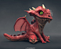 Baby Dragon Re-render, Hristian Ivanov Shyne : I did a re-render of my Baby Dragon model . Zbrush + Keyshot + Photoshop / 9 days work.