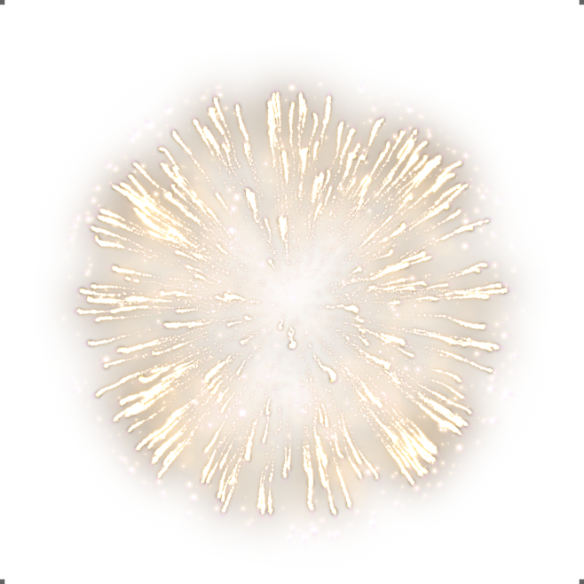 元旦写实礼花烟花png