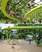 Sculptural Playground in Schulberg, Germany. Designed by ANNABAU.