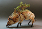 Celtic Wild Boar with Forest by creaturesfromel