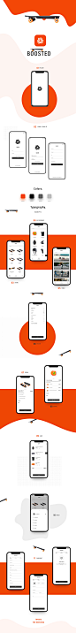 Boosted App Redesign : I just wanted to practice boosted mobile app design.