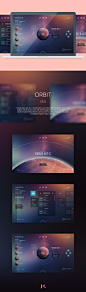 Orbit Space Game UI : I'm planning to get into a school where I can further study webdesign. Some of the projects will be done in union with UI/UX designers so I wanted to have a go at some UI myself. This is the UI I came up with for a fictionnal space a