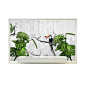 手绘热带雨林客厅沙发卧室背景墙纸绿色热带植物餐厅酒店壁画壁纸-淘宝网