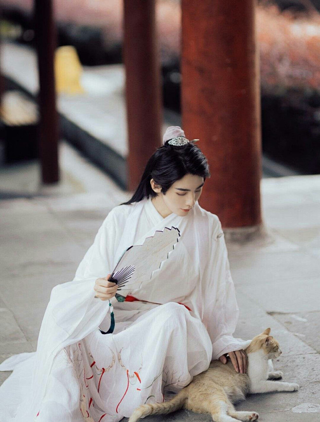 淡辉夕颜，公子如玉，是你执一把青伞，为我...