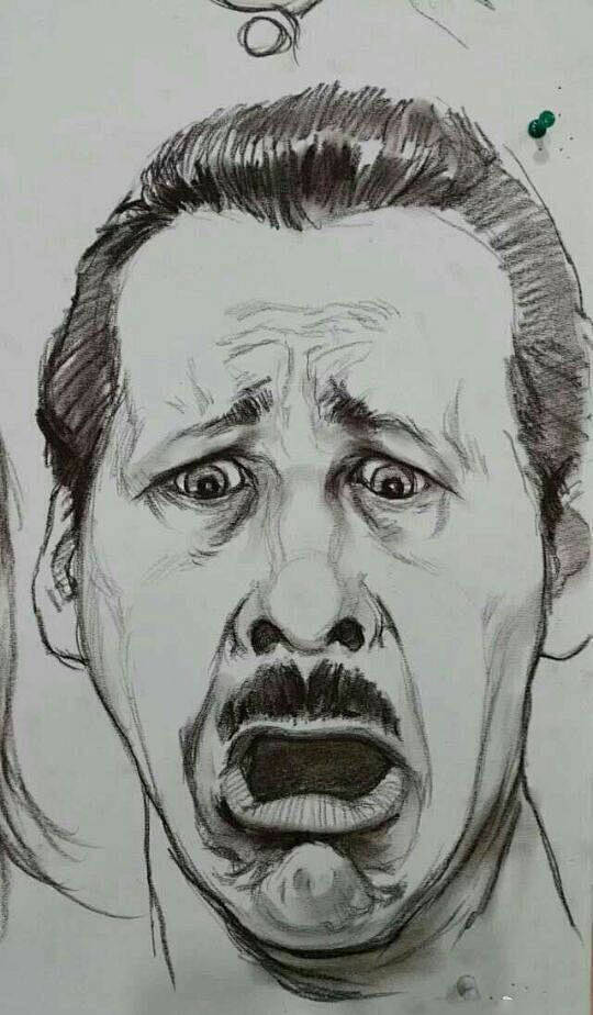 各种表情夸张的速写头部你一定没有练习过