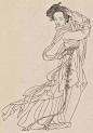 古代人物白描集锦120图_工笔画 : 工笔画属于工整细致一类画法，如宋代的院体画，明代仇英的人物画等。白描本来大抵是用来打草稿的，宋代画家李公麟把它发展成独立的画种，他的白描如行云流水，变化无穷丰富，有很强的表现力。工笔白描把笔触美感提升到了绝对…