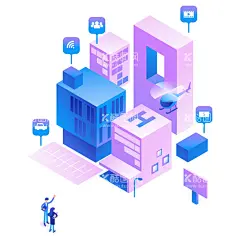 数据分析矢量插画  - 源文件下载【酷图网】数据分析,办公大楼,矢量数据,办公插画,商业插画,商务插画,金融插画,科技插画,网络插画,渐变