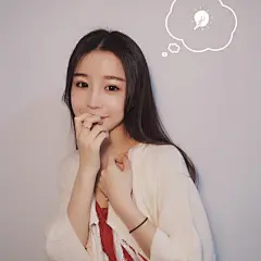长发文艺清新甜美美女ipad壁纸