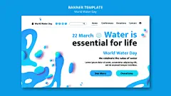 渐变流体世界水日水流节约用水环保公益宣传海报封面psd设计素材-淘宝网