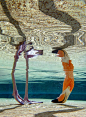 viralthings:
“ Flamingo from beneath the water
”