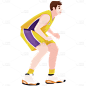 SVG-篮球人物常规贴纸-打篮球
