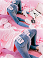 -5KG 牛仔裤 Vol.44 - c h u u : ) 韩国女装网店chuu中文官网, I know you want to kiss me♥