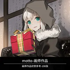 M719 motto 手绘 插画 二次元 作品 素材 图片 参考-淘宝网
