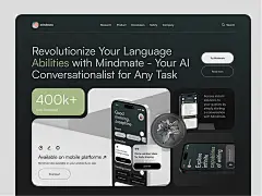 Mindmate - AI Chat Assistant Landing Page by Zhofran Ardyan for Hatypo Studio on Dribbble