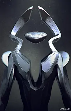 美国艺术家Jared Krichevsky为Netflix的剧集《迷失太空》设计的外星人角色 ​​​​