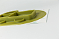 韩国原产Mathos Loreley一体式硅胶餐盘防滑餐垫汽车形状 绿色