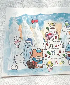 售罄无补薄荷兔手帐韩国thomas lee 猫咪面包屋和花园卡片插画ins-淘宝网