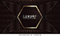 luxurious background with gold color and texture. Overlap layer. Eps 10
