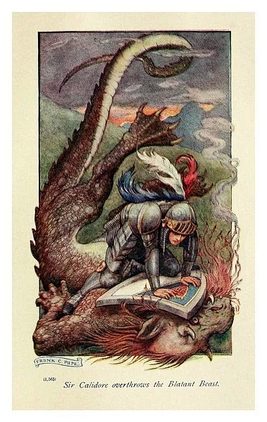 埃德蒙·斯宾塞的《仙后》1913年版插画-花瓣网