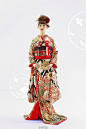 #SAI资源库# 日本动漫花嫁和服绘画参考: 白无垢1-3 | 色打褂4-6 | 振袖7-9 简直美爆了~自己借鉴，转需~（来源：@樱花娘 ）