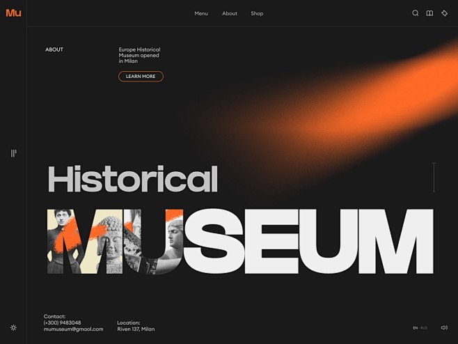 历史厚重！12张博物馆网页设计