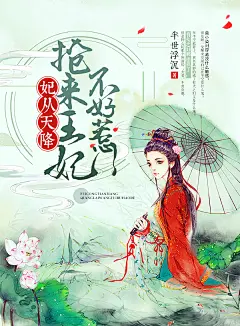 #晴空工作室# 【美工】叶子 #小说封面# 妃从天降：抢来王妃不好惹