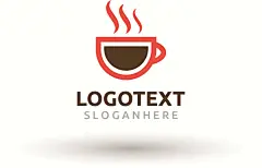 咖啡logo图标奶茶coffee店铺饮品简约线条手绘品牌标志AI矢量素材