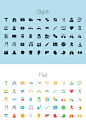 Icons : A collection of 250 handcraft Health & Medical Icons in 5 different styles: flat, glyph, filled outline, highlighted-outline & outline. Each icon is available in individual SVG files, PNG files (1x, 2x, 3x, 4x) and a master Sketch file.