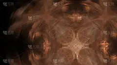 幻想中混乱的五颜六色的分形图案。抽象分形形状。3d 渲染插图背景或壁纸.