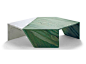 LOW MARBLE COFFEE TABLE ORIGAMI EARTHQUAKE 5.9 COLLECTION BY BUDRI | DESIGN PATRICIA URQUIOLA: