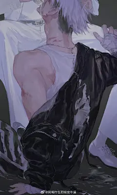 背 sex 皮衣 肌肉 臂膀 仰视 单插