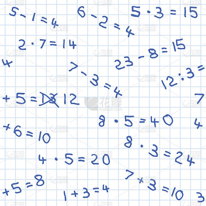 方格纸上数学作业的无缝模式