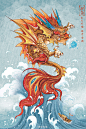 故宫脊兽-狎鱼：是海中的一种异兽，中国神话传说中它和狻猊都是兴云作雨、灭火防灾的“能手”。狎鱼也是中国宫殿建筑的脊兽之一，著名的紫禁城各处宫殿的房顶上便有各种各样奇形怪状的飞禽走兽。