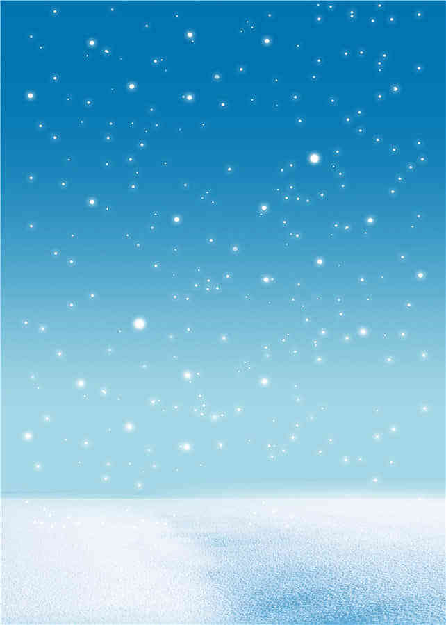 简约清新蓝色下雪节日背景