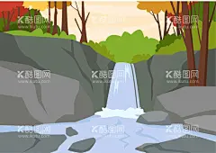 秋天插画  - 源文件下载【酷图网】秋天,插画,秋季,立秋,卡通,漫画,手绘,秋天插画,深秋,流水
