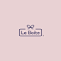 giftshop box logo Logo Design Icon brand branding  minimal lineart Packaging