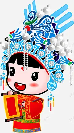 京剧娃娃形象 页面网页 平面电商 创意素材