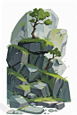 Mysterious mossy stones covered with gloomy greenery form a mysterious labyrinth in the depths of the forest. This landscape is breathtaking and evokes a sense of immersion in another world. Таинственные замшелые камни, покрытые мрачной зеленью, образуют 