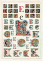 1864年伦敦设计师Owen Jones的字母设计图鉴