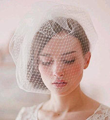 新娘bridal sheer veil ...