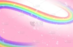 彩虹,铁丝网,粉色背景,可爱的,荧光色,公主,现代,春天,童话故事,1980