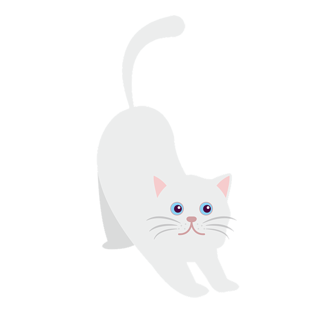 手绘动物猫贴图图案免扣素材